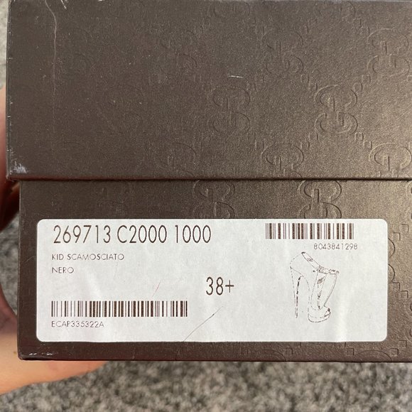 Authentic Gucci Peep Toe Heel -*Ships in box* Size 38 - Picture 4 of 15